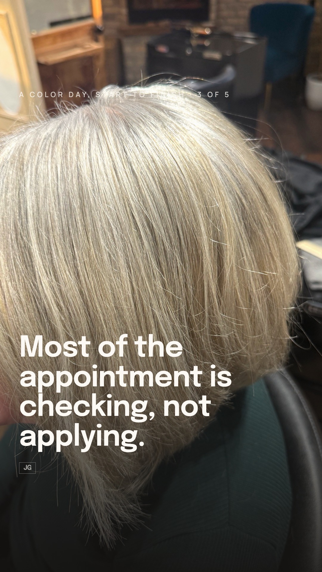 Most of the appointment is checking, not applying.