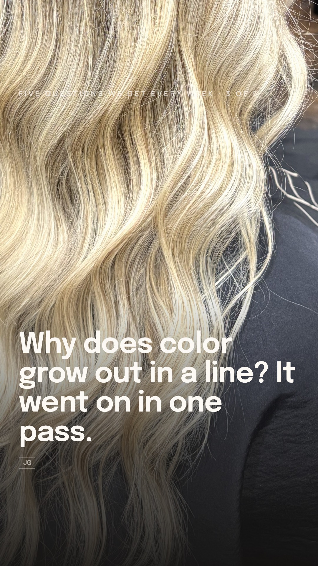 Why does color grow out in a line? It went on in one pass.
