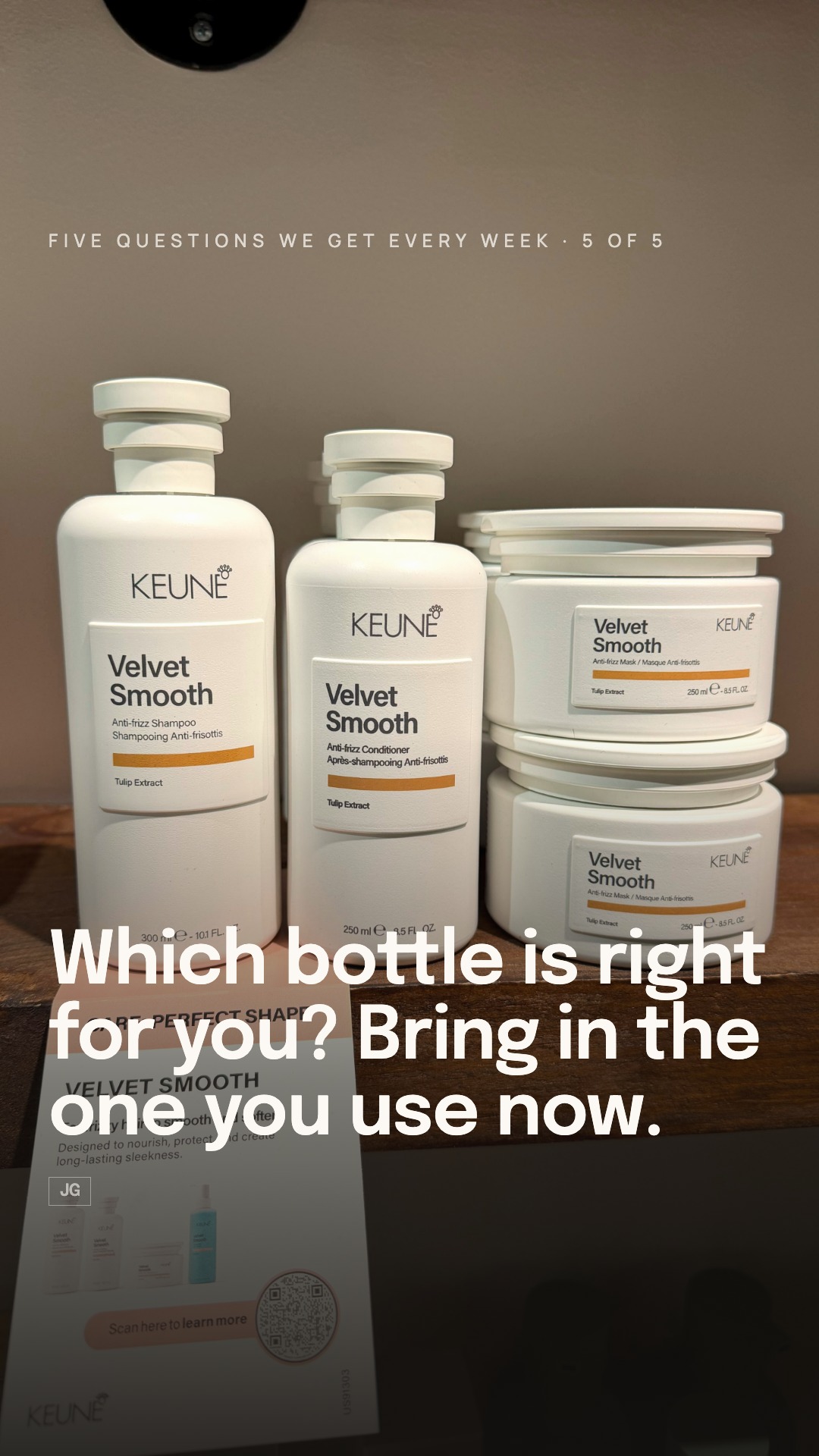 Which bottle is right for you? Bring in the one you use now.