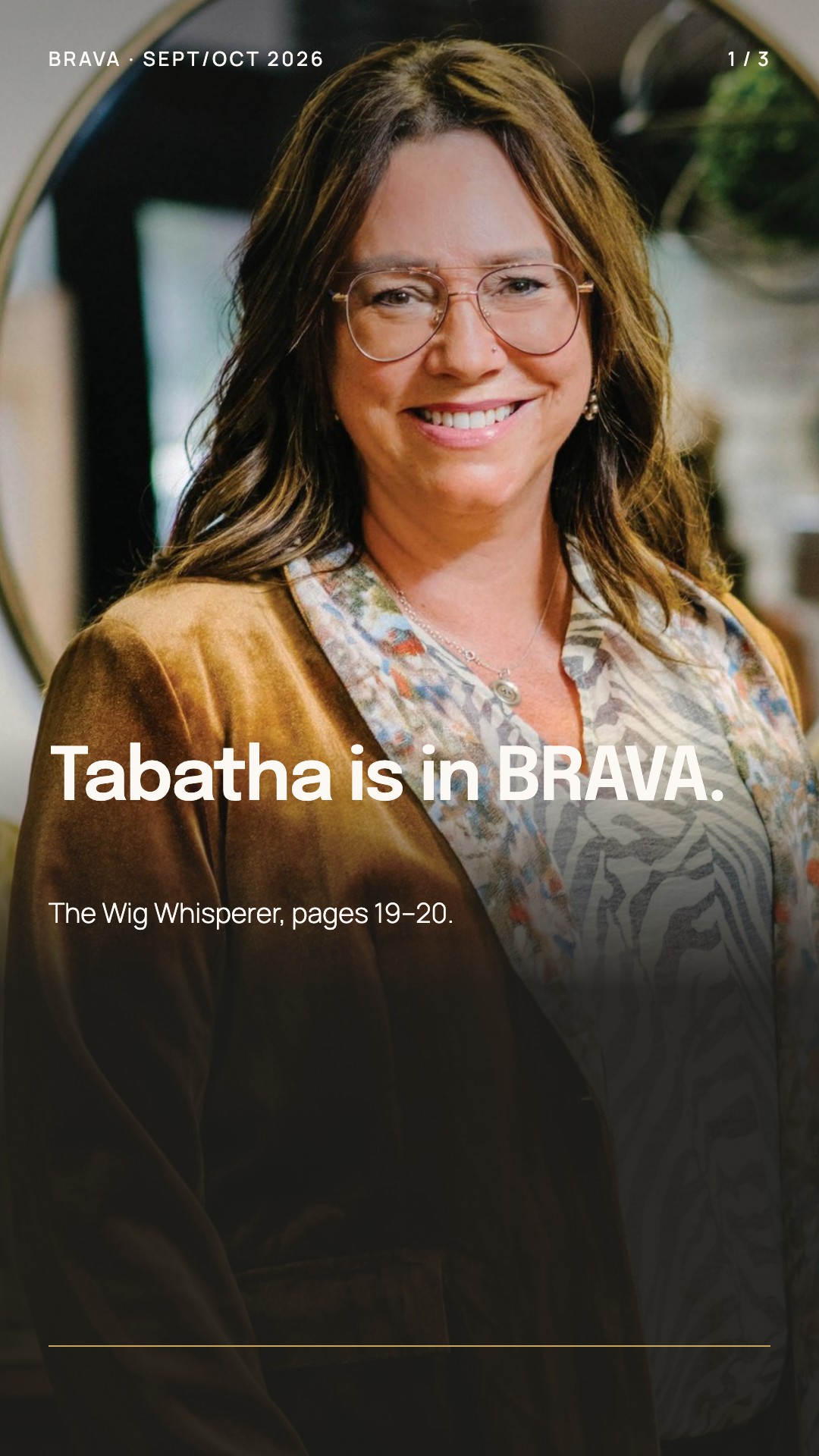 Tabatha's magazine portrait, photographed by Hillary Schave for BRAVA.